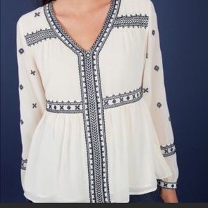 Stella & Dot Maette Lela Embroidered Tunic Size L